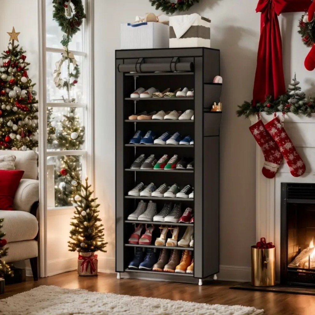 Sapateira com 9 Prateleiras 9 andares para Organizar Sapatos Calçados Chinelo Roupas Objetos 24 Pares em Oferta na Shopee