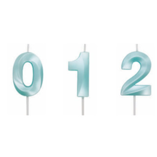 Velas de Aniversario Numéricas Azul Candy – MiniDesign - SilverPlastic em Oferta na Shopee