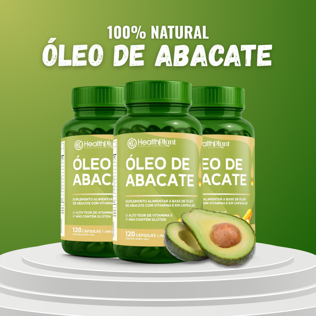 Óleo de abacate em cápsulas 1400mg, Avocado oil natural, 100% original Softgel Vitamina E Oleosa em Oferta na Shopee