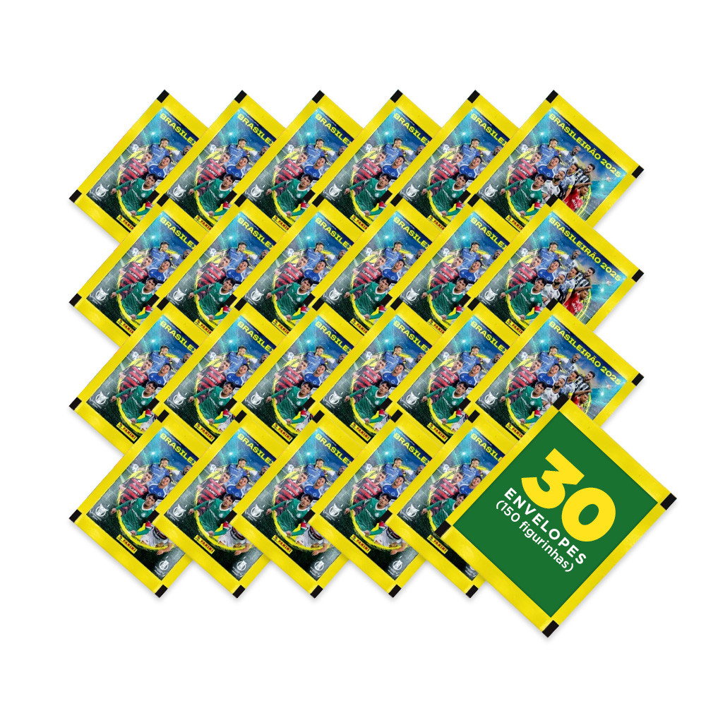 Campeonato Brasileiro 2025 - Contém 30 Envelopes (150 Figurinhas) - Brasileirão Oficial em Oferta na Shopee