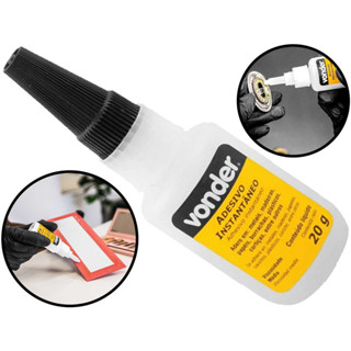 Adesivo Instantâneo Industrial Líquido Para Madeira Plástico Borracha Cortiça Super Cola 20 Gramas em Oferta na Shopee