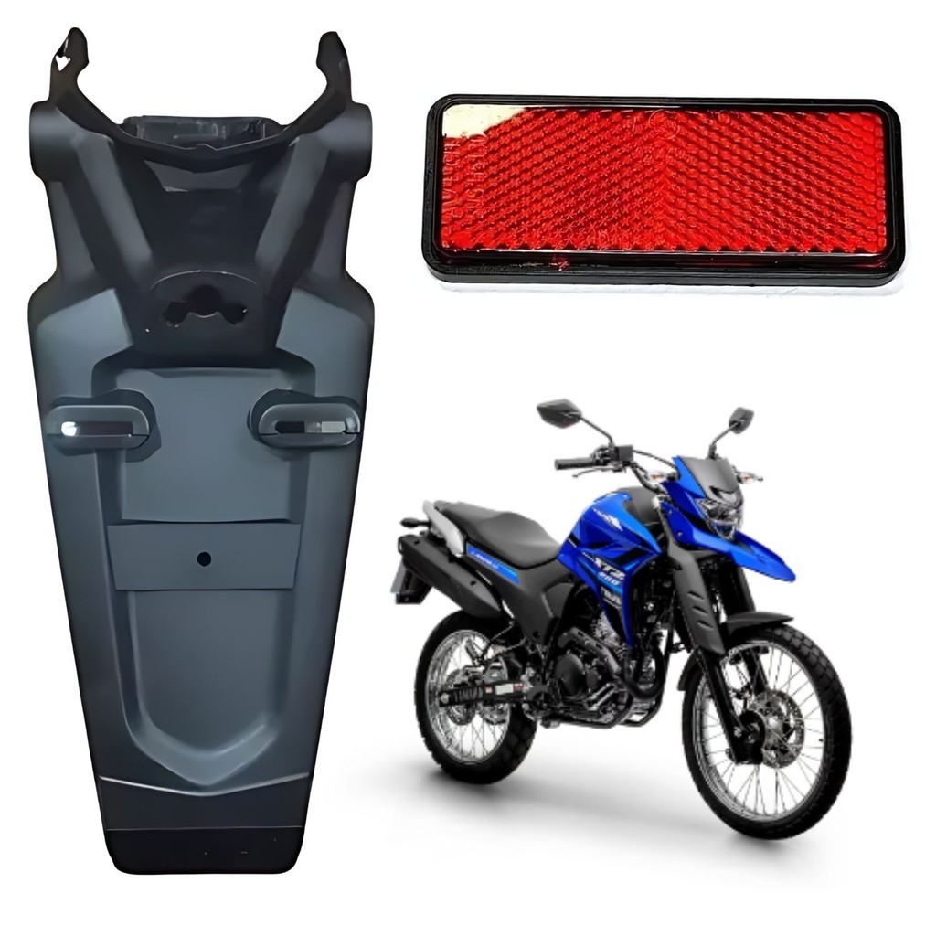 Detalhes do SUPORTE PLACA + OLHO DE GATO XTZ LANDER 250 2020 2021 2022 2023 2024 2025