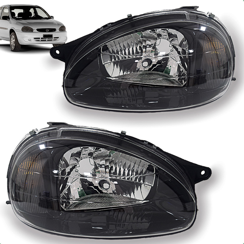 Farol Corsa 94 A 2002 Classic 96 A 2009 Mascara Negra