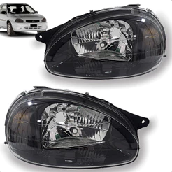 Farol Corsa 94 A 2002 Classic 96 A 2009 Mascara Negra