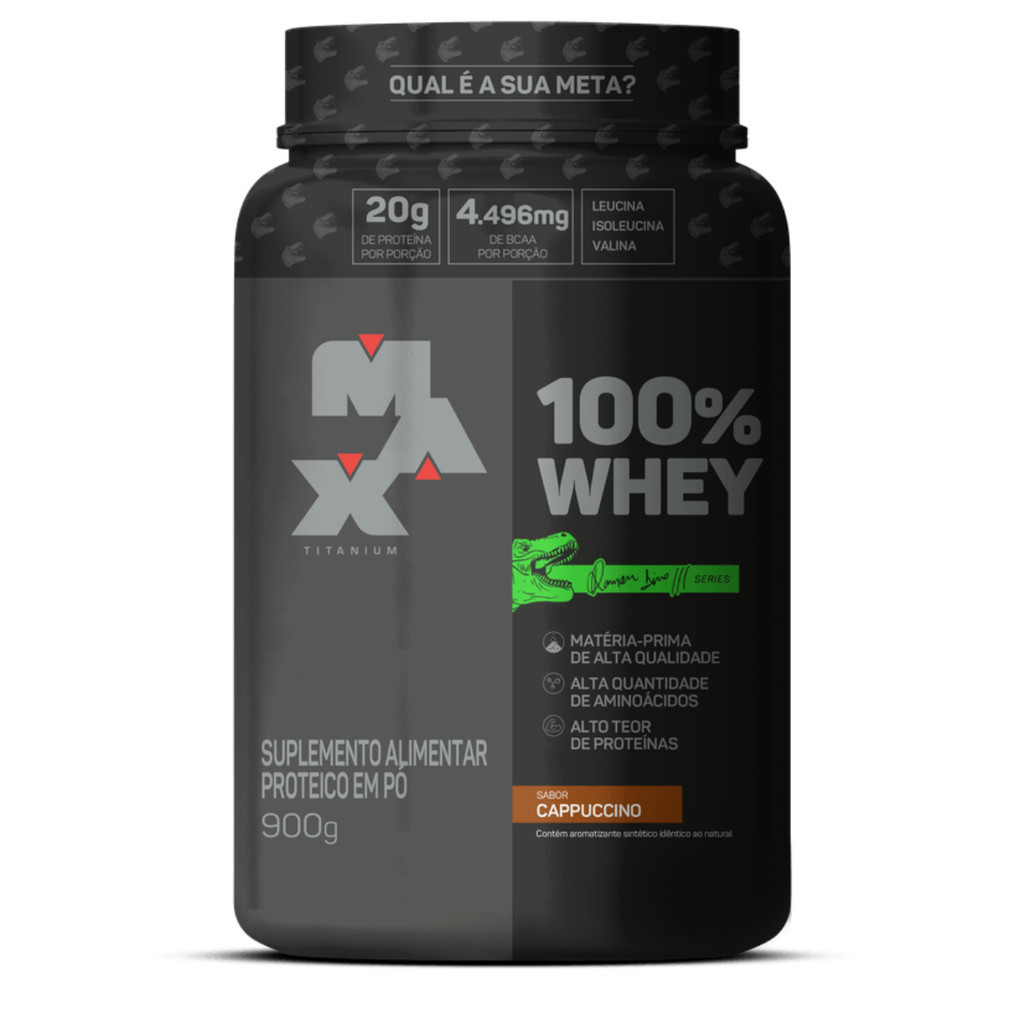 Whey Ramon Dino Max Titanium 100% Concentrado 900g Premium