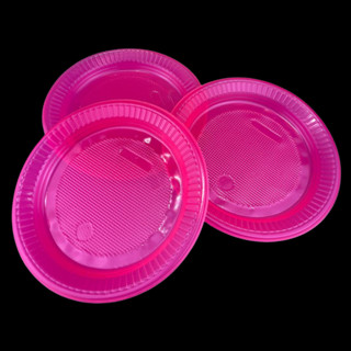50~250 PRATO 15cm ANIVERSARIO ROSA NEON BELLO FESTA em Oferta na Shopee
