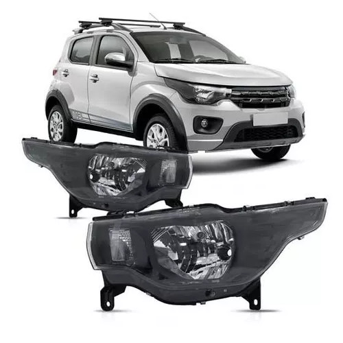 Farol Dianteiro Mobi Máscara Negra 2016 2017 2018 19 à 2024