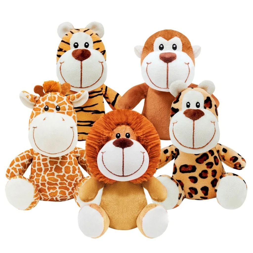 Pelúcia Antialérgica Infantil Turminha Safari Buba