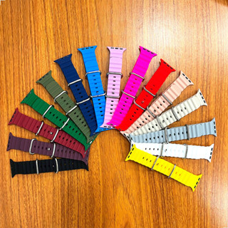 Kit 2 Pulseira Silicone Premium Smartwatch Relógio Inteligente Oceano Avulsa Fivela de Metal 38-49mm em Oferta na Shopee