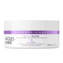 Máscara Tratamento Loiro Matizador Desamarelador Ultra Blond Jacques Janine 80g