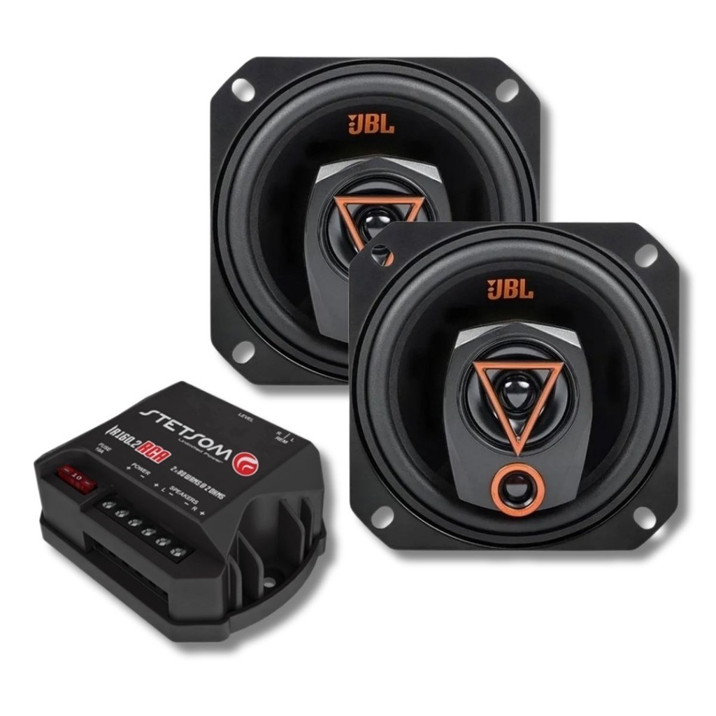 Módulo Stetsom IR160.2 + Par Alto Falantes 4  JBL Triaxial 4TRMS80 160W em Oferta na Shopee