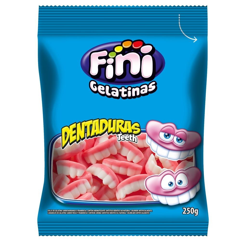 Bala Gelatina Fini Dentaduras 250g - Food & Beverages
