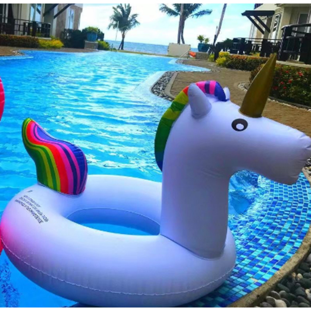 Boiá inflavel de Unicórnio 65CM /120CM Brinquedo Verão Piscina, Praia - Boiá Divertida-Promoção