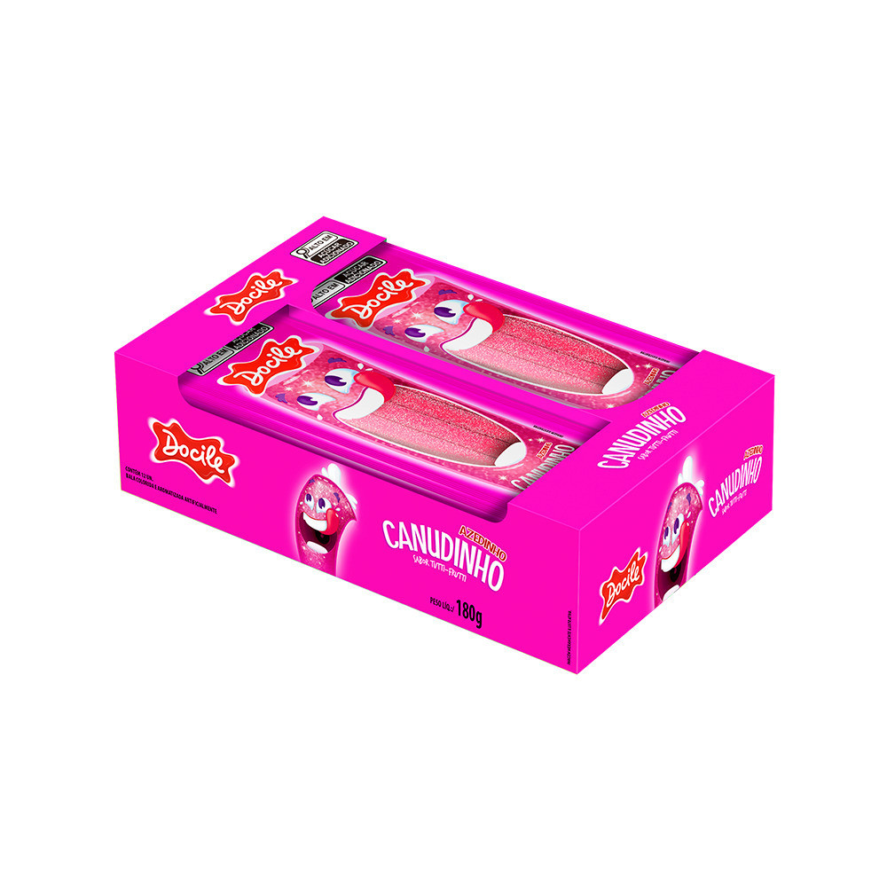 Canudinho Tutti-Frutti Cítrico com 12un de 15g cada - Docile em Oferta na Shopee