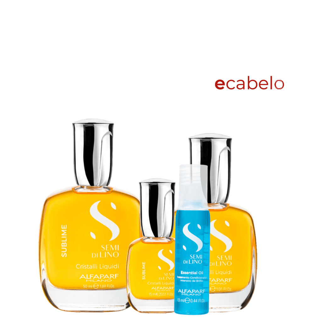 Kit Cristalli  50,30 e 15 ml + Ampola Azul Semi Di Lino - Alfaparf Milano