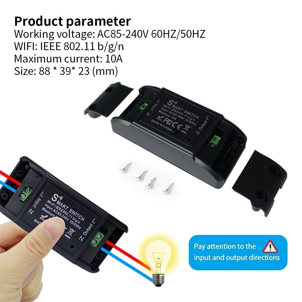 2pcs Interruptor Inteligente WiFi Smart switch Suporte eWeLink APP  Home Controle De Voz em Oferta na Shopee