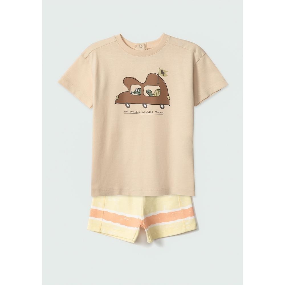 Conjunto Curto Infantil Menino Toddler Em Moletom Hering Kids - Baby & Kids Fashion