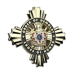 Acessórios De Moda Demolay Cross Of Honor Collar Pin Lapel Tamanho 1,5 Polegadas