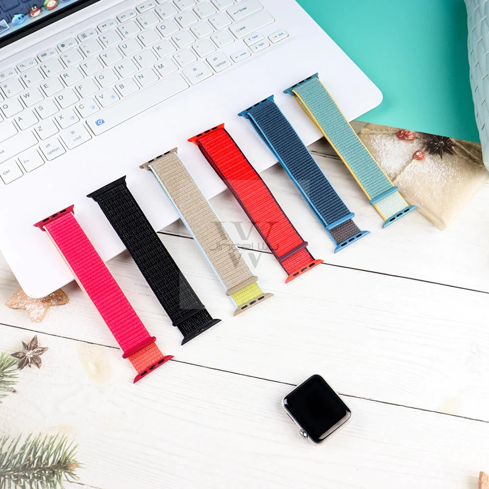 Pulseira nylon 38 40 42 44 41 45 49 mm para RELOGIO ultra compatível iwatch 7 8 X7 X8 T500 Iwo 12 13 16  tamanha mesmo em Oferta na Shopee