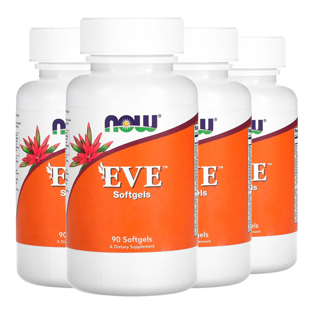 Kit 4x Multivitamínico Eve Mulheres Now Foods 90 Soft Importado /Made in Usa