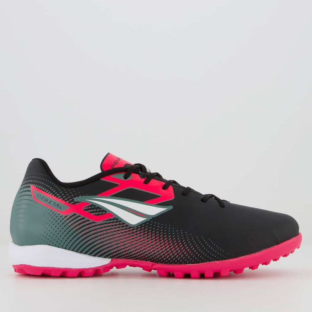 Chuteira Penalty Digital Y-1 Society Preta e Rosa - Sports & Outdoors