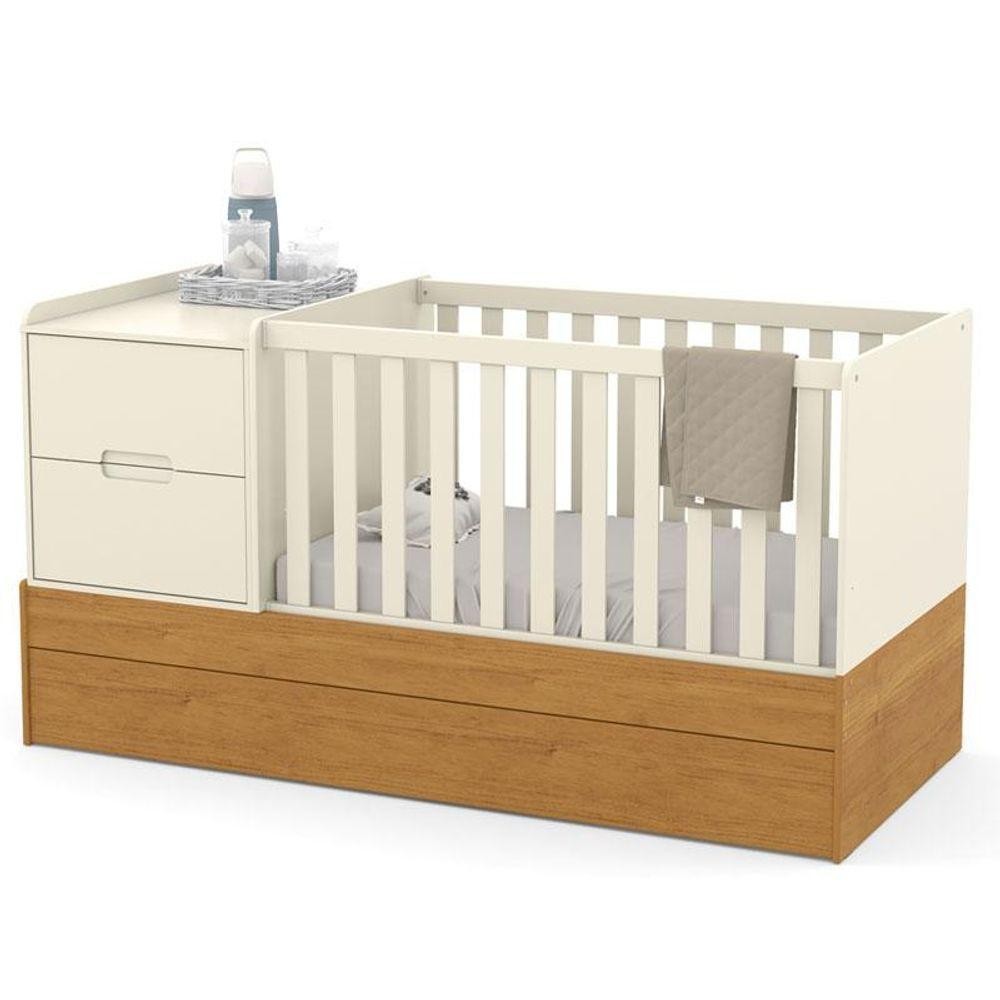 Berço Americano Multifuncional Formare Off White Freijó - Matic em Oferta na Shopee