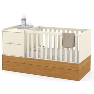 Berço Americano Multifuncional Formare Off White Freijó - Matic em Oferta na Shopee