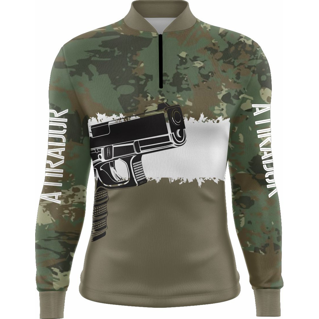 Camisa Atirador Pesca Airsoft Paintball Cac Militar M. Longa