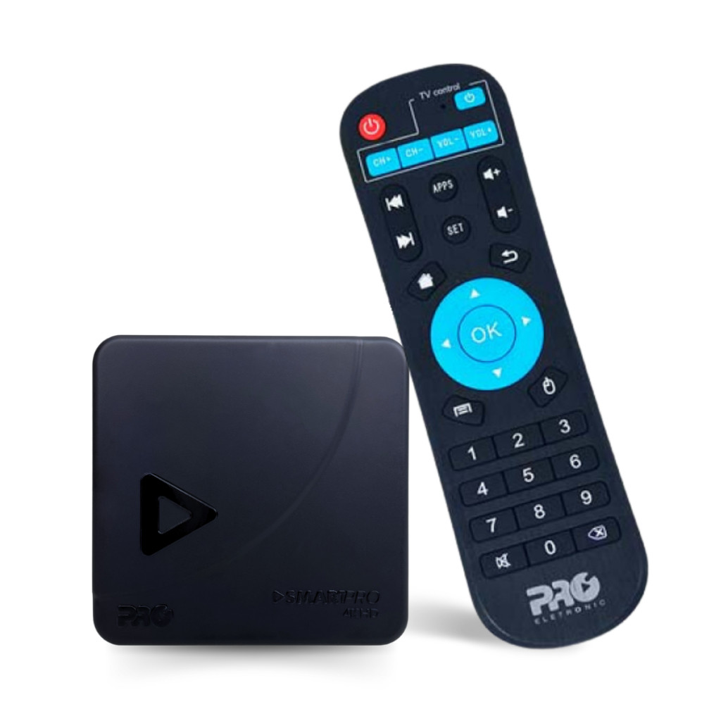 SmartPRO 4K HD Streaming player Transforma sua TV em Smart TV Proeletronic