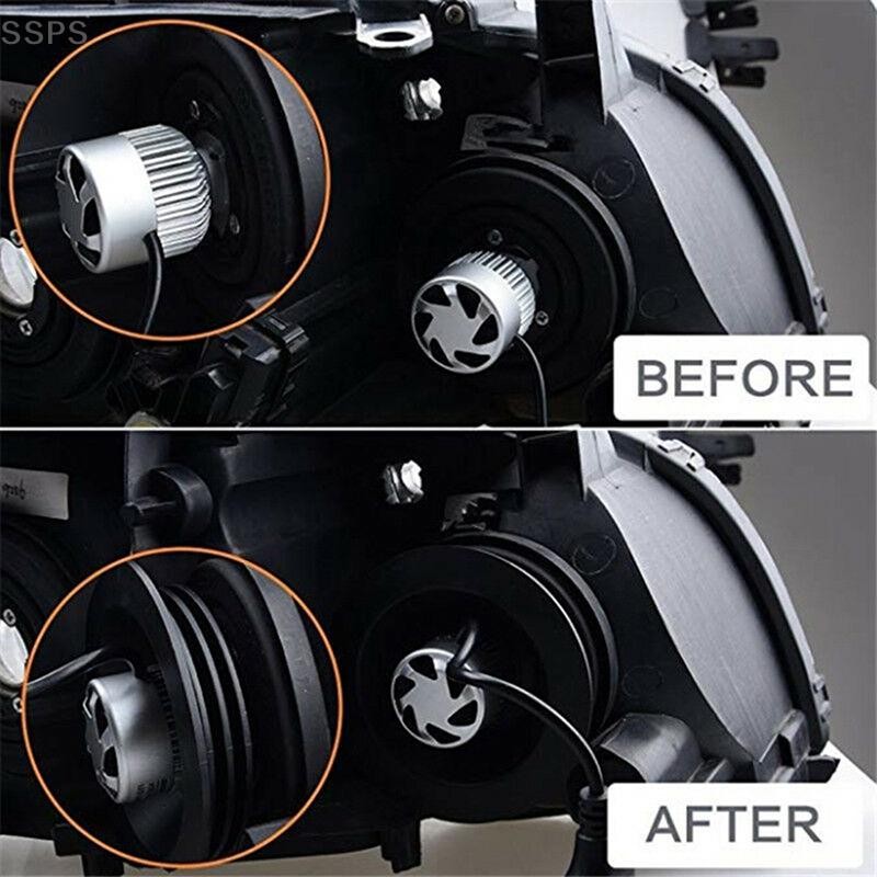 [SSPS] 1X Capa Protetora Contra Poeira De Borracha Macia Para Farol De Carro Universal LED Vedação De Luz FAH