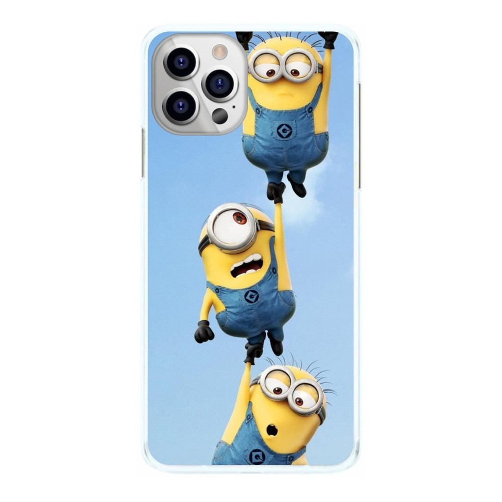 Capinha Minions Pendurados Céu Azul Minion Capa de Celular