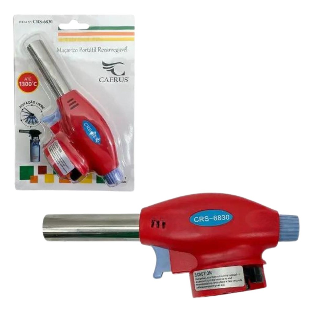 Maçarico Portátil Recarregável Caerus CRS-6830