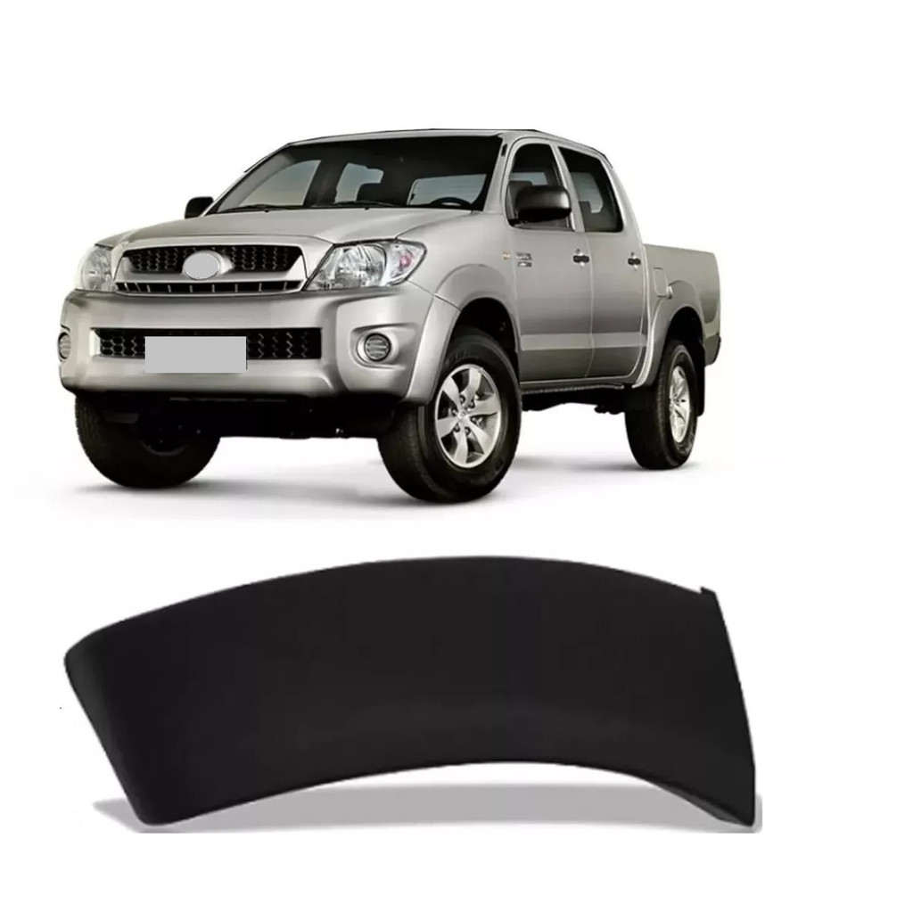 Moldura Alargador Para-choque Hilux 2005 2006 2007 2008 2009 2010 2011 Lado Esquerdo