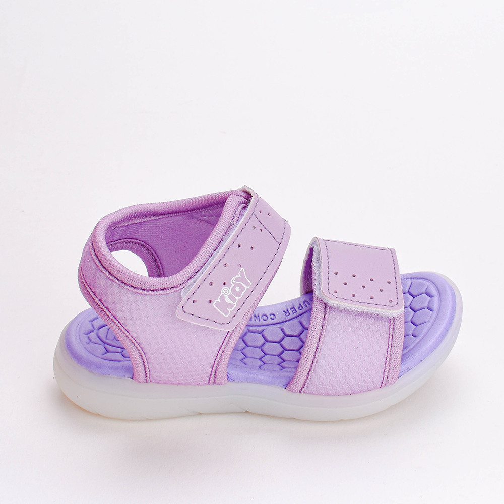 Sandália Infantil Menina Led Kidy Light Lilás - Baby & Kids Fashion