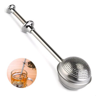 Infusor Em Aço Inox P/ Chá Coador Peneira Pratica Cabo Longo em Oferta na Shopee