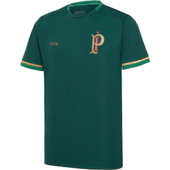 Camisa Palmeiras Retrô 1914 Cruz de Savóia Dry Verde e Dourado Masculina Oficial