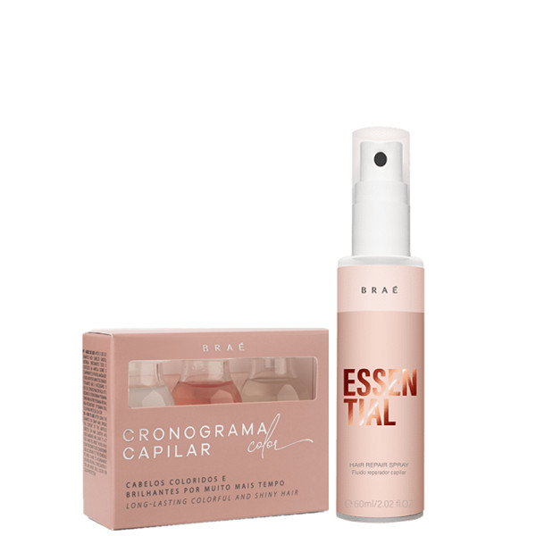 Braé Cronograma Capilar Color Ampola e MINI Essential 60ml