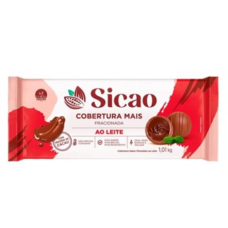 Cobertura Mais Ao Leite Barra 1,01kg Sicao em Oferta na Shopee