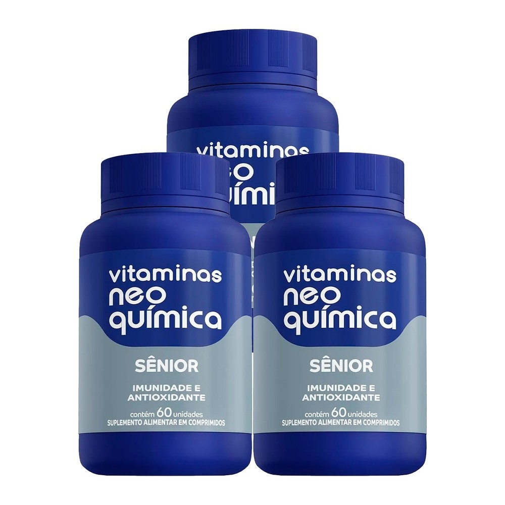 Kit 3 und Vitaminas Neo Química Sênior 60 Comprimidos em Oferta na Shopee