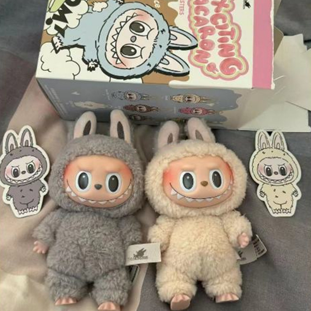 Labubu Emocionante Série Macaron Caixa Cega Boneca De Pelúcia Chaveiro Bonito Coelho Figur...