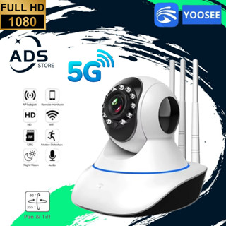 Câmera Segurança iP wifi Robô 3 Antenas 5G Sistema Yoosee Visão noturna full HD 360º microfone áudio babá eletrônica em Oferta na Shopee