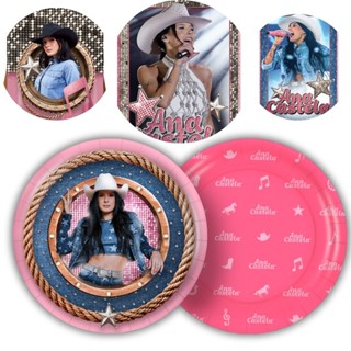 8 PRATO BOLO FESTA  ANA CASTELA  DE PAPEL 18 CM REGINA em Oferta na Shopee