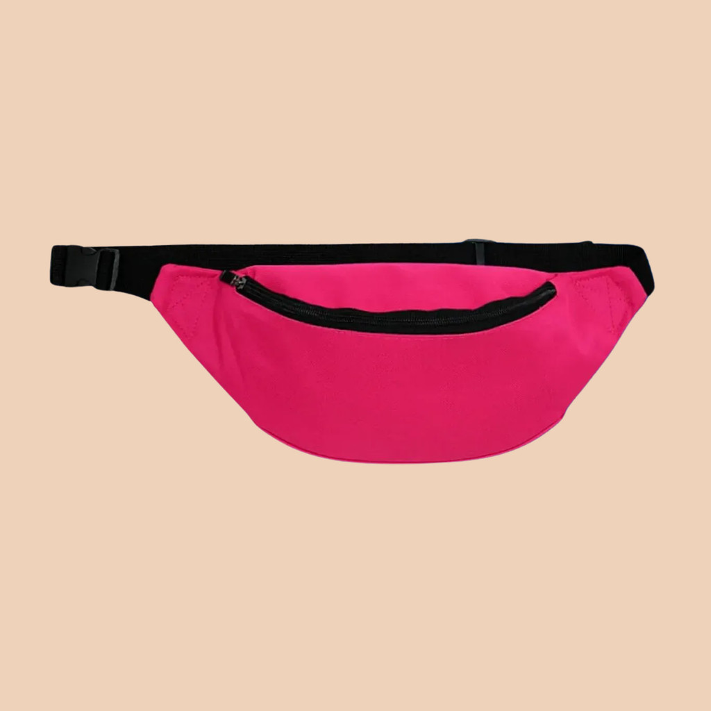 Pochete Tecido Liso Pink  - Pink