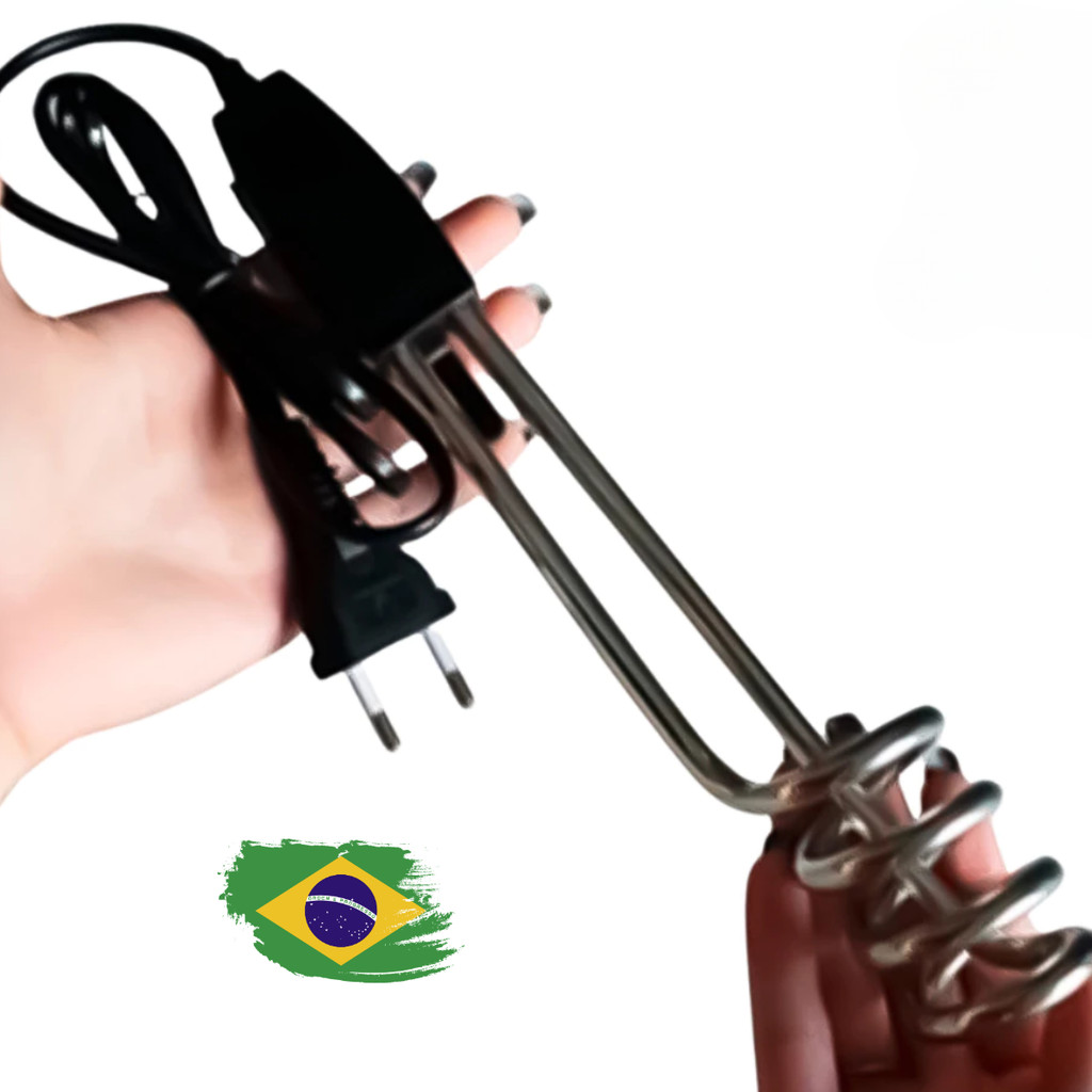 Ebulidor Elétrico Ferve Água Rápido 500W Mergulhão Alimentos Fazer Chá Café Utensílio Cozinha Portátil Prático Casa 220V