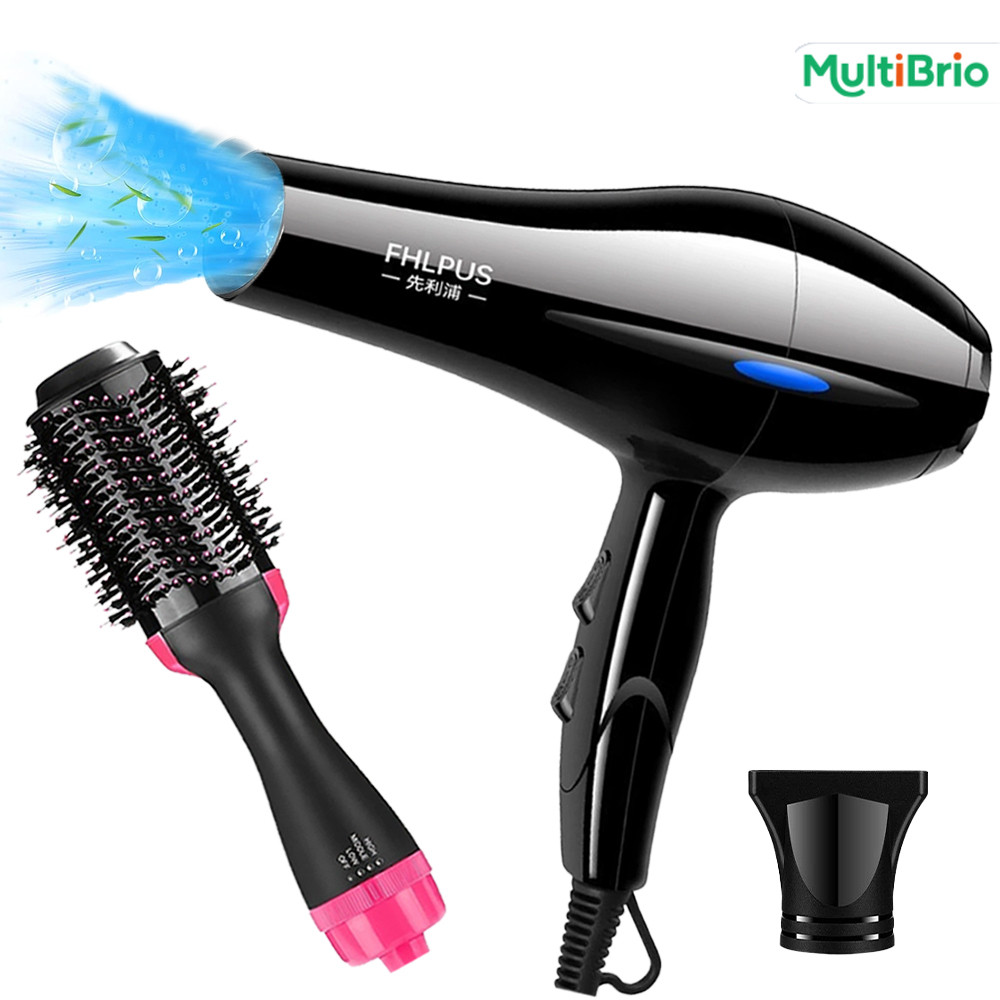 Secador de Cabelo para Penteados com Pente Multifuncional – Versões 110V e 220V em Oferta na Shopee