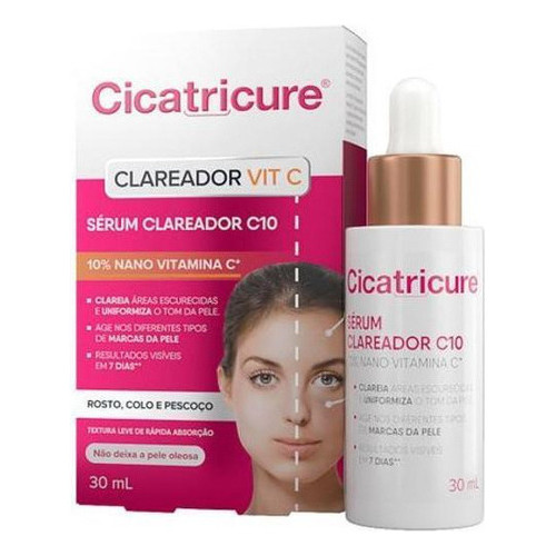 Sérum Facial Clareador C 10 Nano Vitamina C 30ml Cicatricure Tipo De Pele Normal