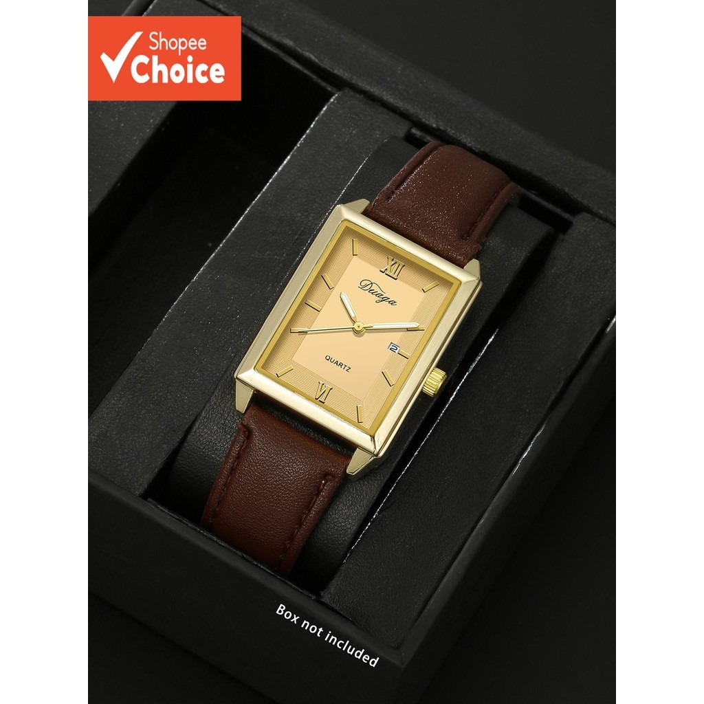 1 Relógio de Couro Simples, Adequado para o Trabalho Casual, pu Leather All-Match Watch