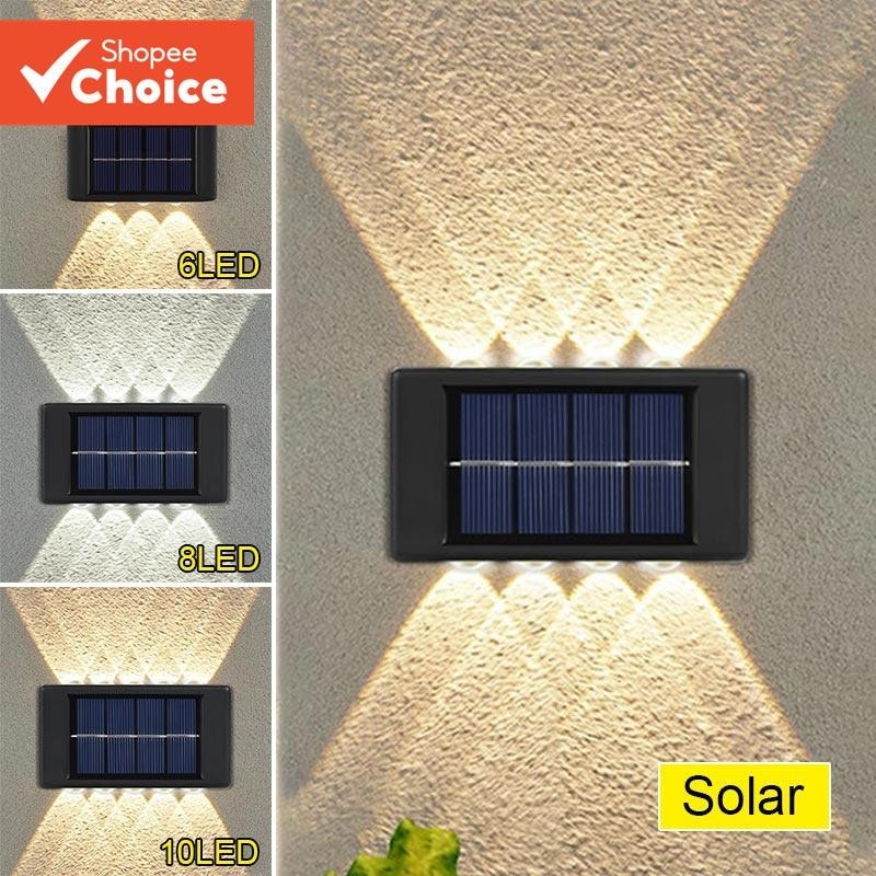 16LED Luz De Parede Solar Ao Ar Livre À Prova Dwaterproof Água Led Para Pátio Rua Paisagem Decoração Do Jardim Lâmpada