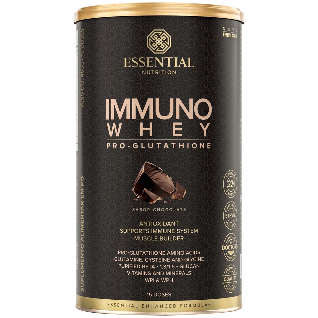 Immuno Whey Pro-Glutathione Chocolate Essential Nutrition 465g