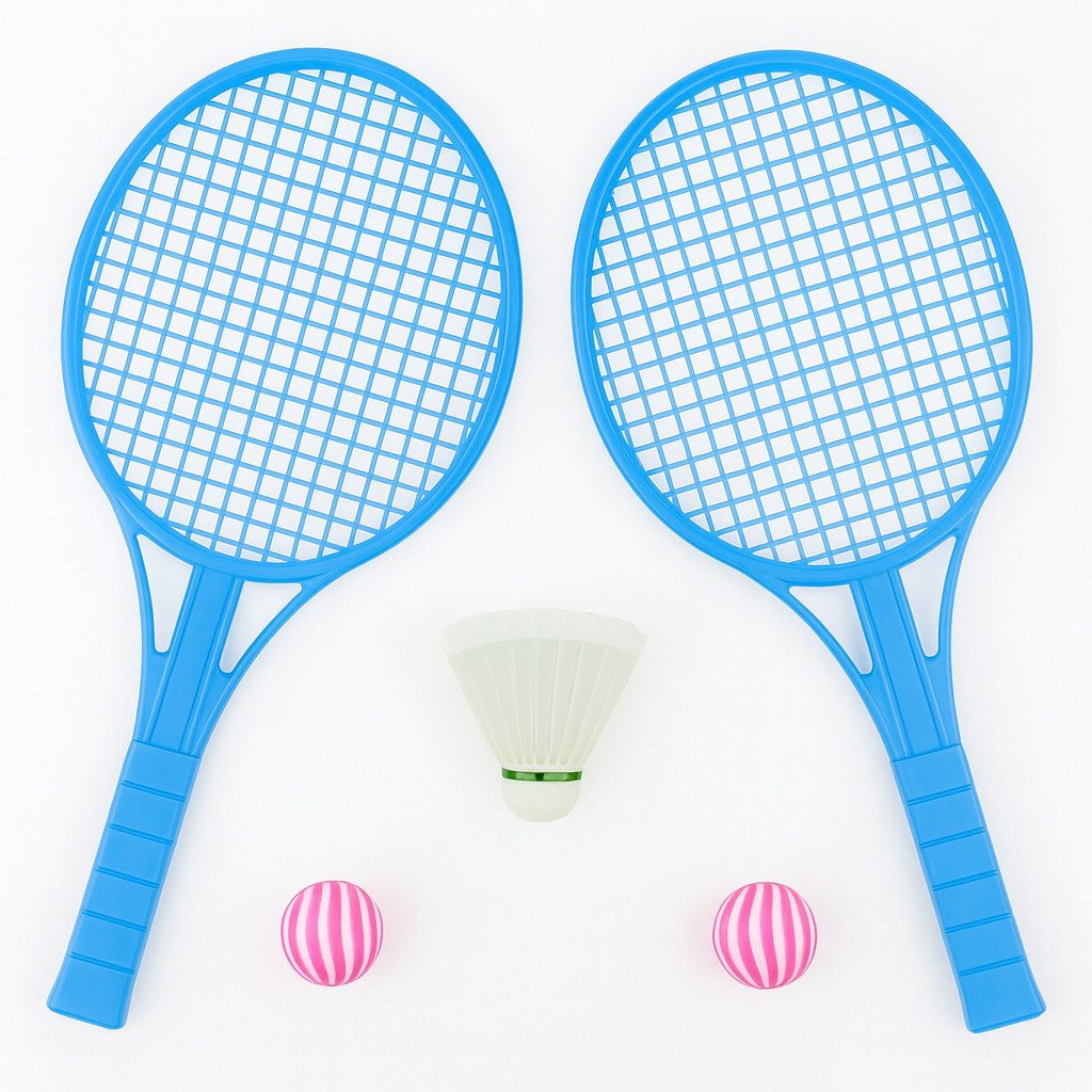Jogo de Raquetes Infantil com Peteca e Bola Cor Rosa